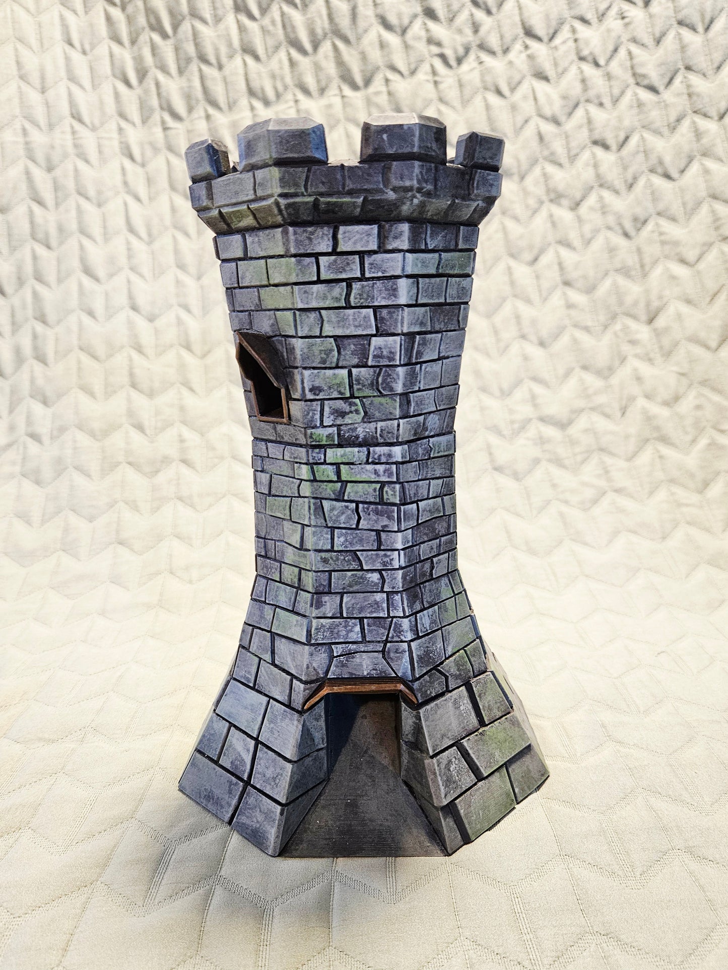 Handpainted Dice Tower (Moss)