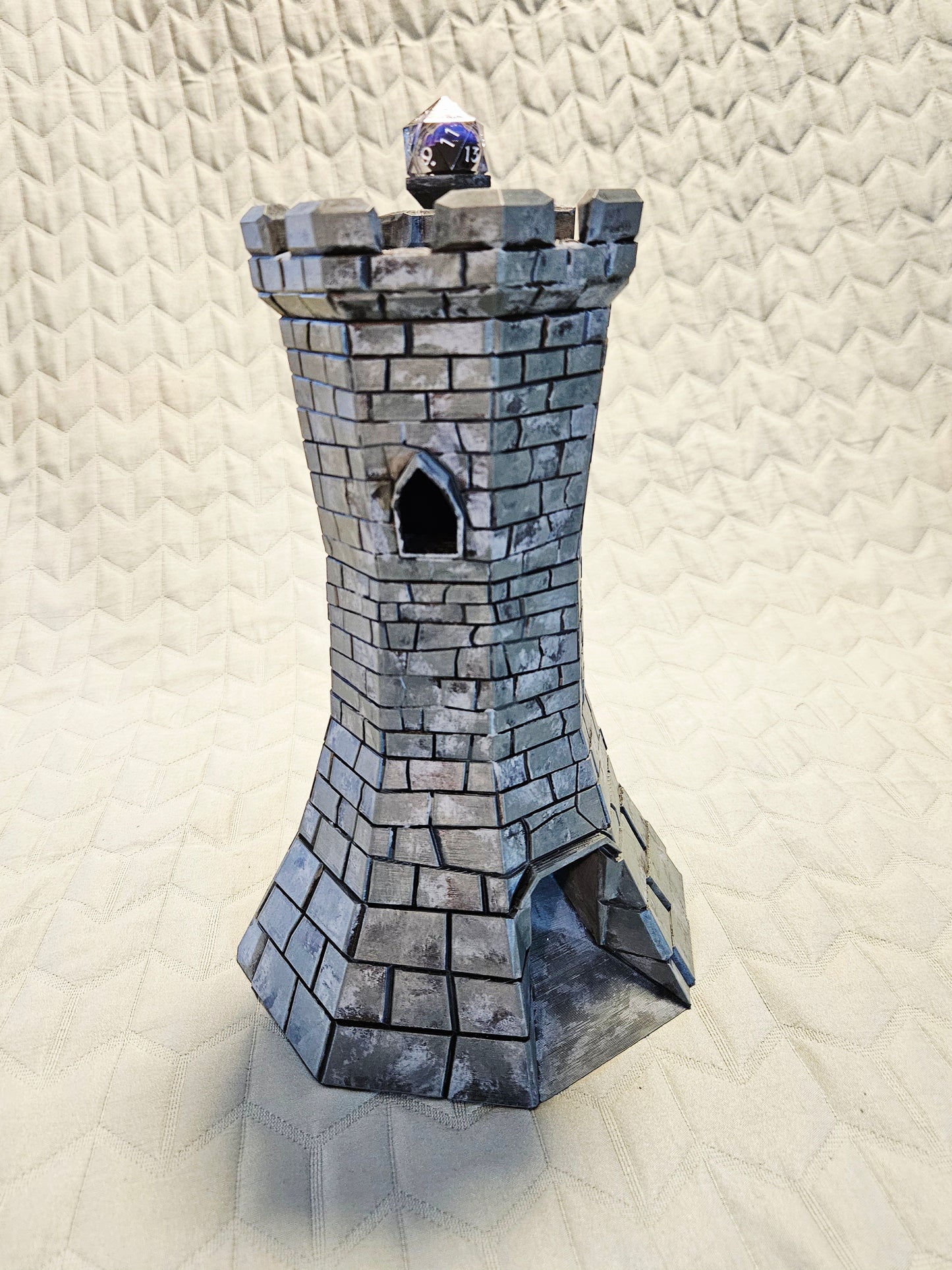 Handpainted Dice Tower (Stone)