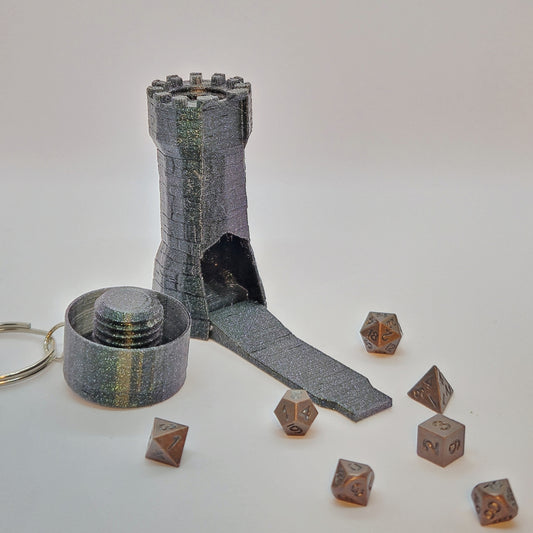 Mini Dice Tower (Keychain Version)