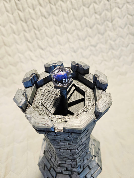 Handpainted Dice Tower (Stone)