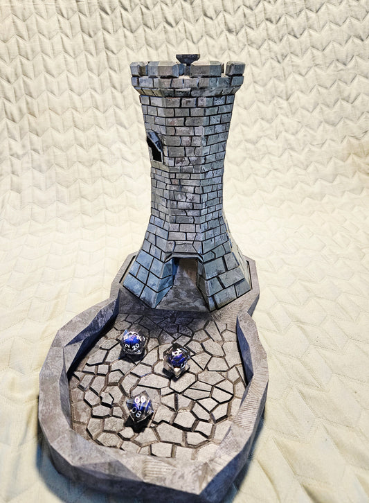 Handpainted Dice Tower (Stone)