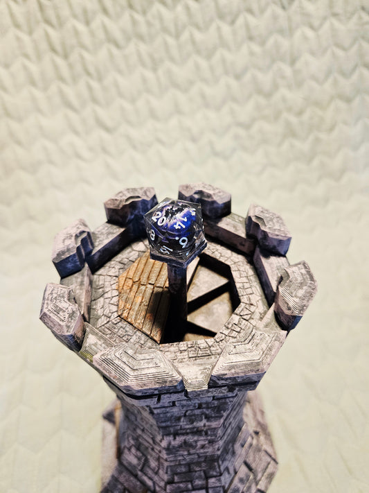 Handpainted Dice Tower (Weathered)